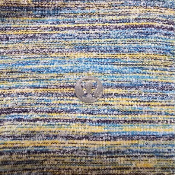 Lululemon Surge Warm 1/2 Zip In Space Dye Camo Deep Navy Alberta Lake Sz XL - Picture 7 of 12